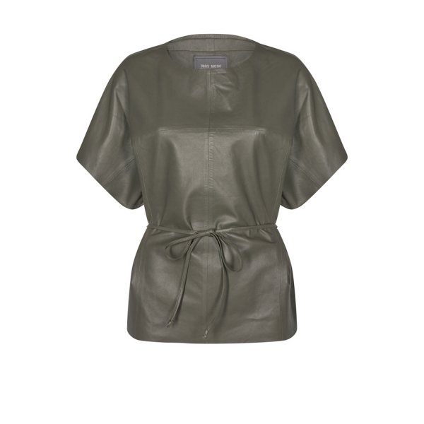 MOS MOSH Shirley Leather Blouse
