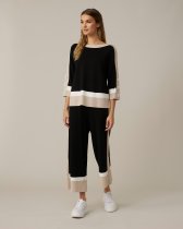 JOSEPH RIBKOFF Color-blocked Sweater Style 221916
