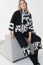 JOSEPH RIBKOFF Wording Jacquard Sweater Style 223948