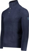 CK Men's Sweater Lycra Blend Button Q Zip