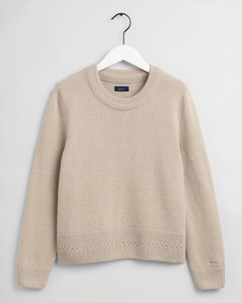 Gant D2. Detailed Wool Crew Sweater