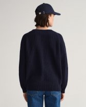 Gant D2. Wool Ribbed V-Neck Sweater