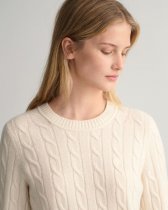 Gant D2. Lambswool Cable Crew Neck Sweater