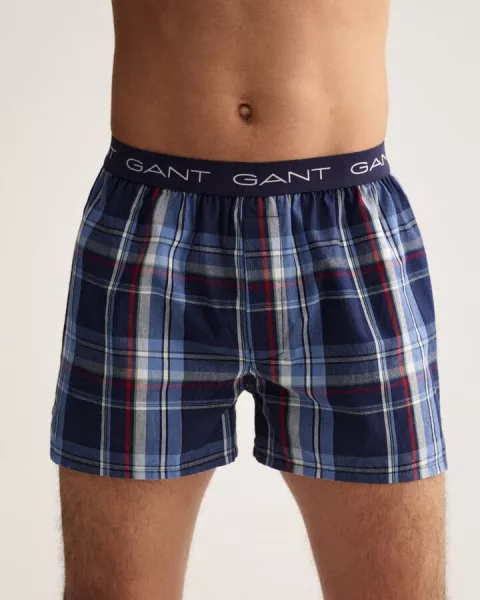 Ecommerce platform - Gant Woven Boxer Logo EL 2-Pack Shorts - GANT MEN