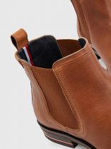 Tommy Hilfiger Signature Leather Chelsea Boots