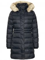 TH Essential Down-Filled Faux Fur Trim Coat