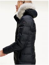 Tommy Hilfiger Essential Down-Filled Faux Fur Trim Coat