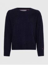 Tommy Hilfiger Softwool Cable C-Nk Sweater, DW5