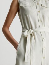 Calvin Klein Slim Tencel Shirt Dress