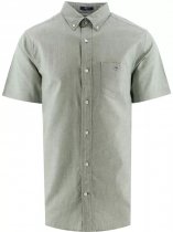 GANT regular fit cotton linen SS shirt