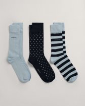 GANT 3-Pack stripe and dot socks