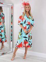 Kate COOPER Flower print wrap dress