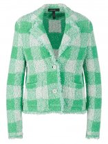 Marc Cain Vichy check blazer Knitted in Germany