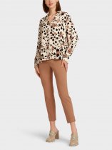 Marc Cain Blouse with heart-shaped leopard pattern