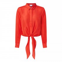 MARELLA Aquile ORANGE - Silk tied shirt