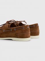 Tommy Hilfiger Suede Lace-Up Boat Shoes