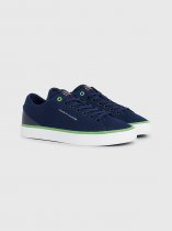 Tommy Hilfiger Canvas Logo Lace-Up Trainers