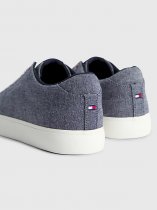 Tommy Hilfiger Chambray Linen Jacquard Trainers