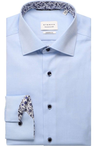 ETERNA MODERN FIT SHIRT BRIGHT BLUE, ONE COLOUR