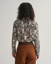 GANT Relaxed Fit Lace Print Cotton Silk Shirt