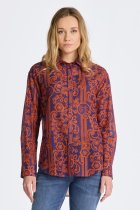 GANT Relaxed Fit Lace Print Cotton Silk Shirt