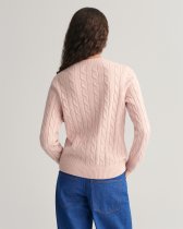 GANT Lambswool Cable Knit Crew Neck Sweater