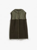 MAX MARA Gilet in technical fabric and wool