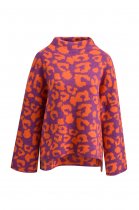 MILANO Jumper with Print and Stand up Collar