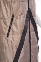 Naya Long quilted gilet/contrast band