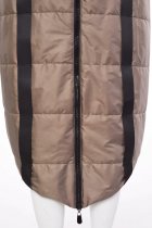 Naya Long quilted gilet/contrast band