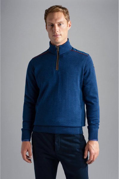 Paul & Shark Zipped Pullover C.W. Wool 13311158