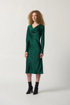 Joseph Ribkoff LDS Dress / Black/Green