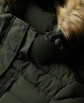 Superdry Fuji Hooded Mid-Length Puffer Coat