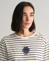GANT Striped Monogram T-Shirt