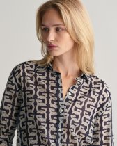 GANT Relaxed Fit G Patterned Cotton Silk Shirt