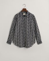 GANT Relaxed Fit G Patterned Cotton Silk Shirt