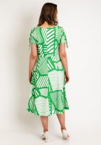 Kate Cooper Geometrical Print A-Line Midi Dress