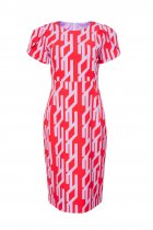 Kate COOPER Print dress with cross over slee