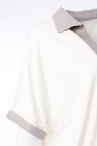 NAYA Jersey zip detail top/collar
