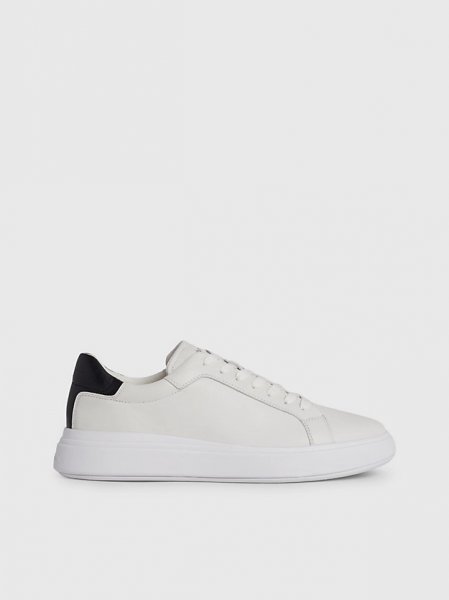 Calvin Klein LOW TOP LACE UP Leather Trainers