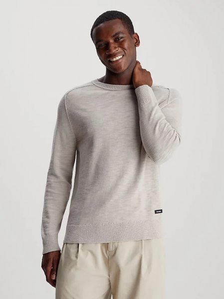 Calvin Klein Slub Textured Jumper