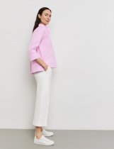 GERRY WEBER Blouse with 3/4-length sleeves and a stand-out pleat