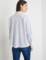 GERRY WEBER Blouse with 3/4-length sleeves and a stand-out pleat