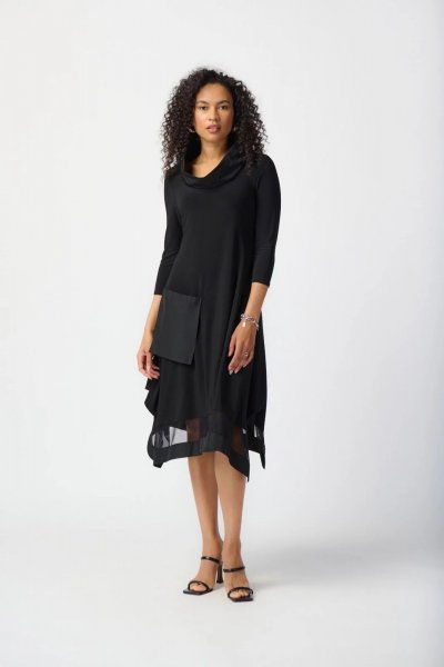 Joseph RIBKOFF Black Handkerchief Dress Style 241206