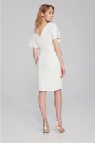 Joseph RIBKOFF Vanilla Wrap Dress with Pearl Detail Style 241761