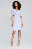 Joseph RIBKOFF Vanilla Wrap Dress with Pearl Detail Style 241761