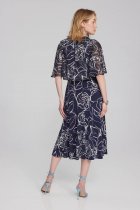 Joseph RIBKOFF Midnight Blue/Vanilla Floral Print Dress Style 241764