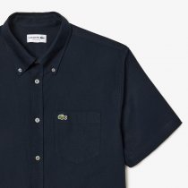 LACOSTE MEN'S REGULAR FIT SHORT SLEEVE OXFORD SHIRT