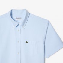 LACOSTE MEN'S REGULAR FIT SHORT SLEEVE OXFORD SHIRT