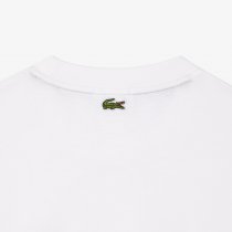 LACOSTE UNISEX LOOSE FIT LARGE CROC ORGANIC HEAVY COTTON T-SHIRT